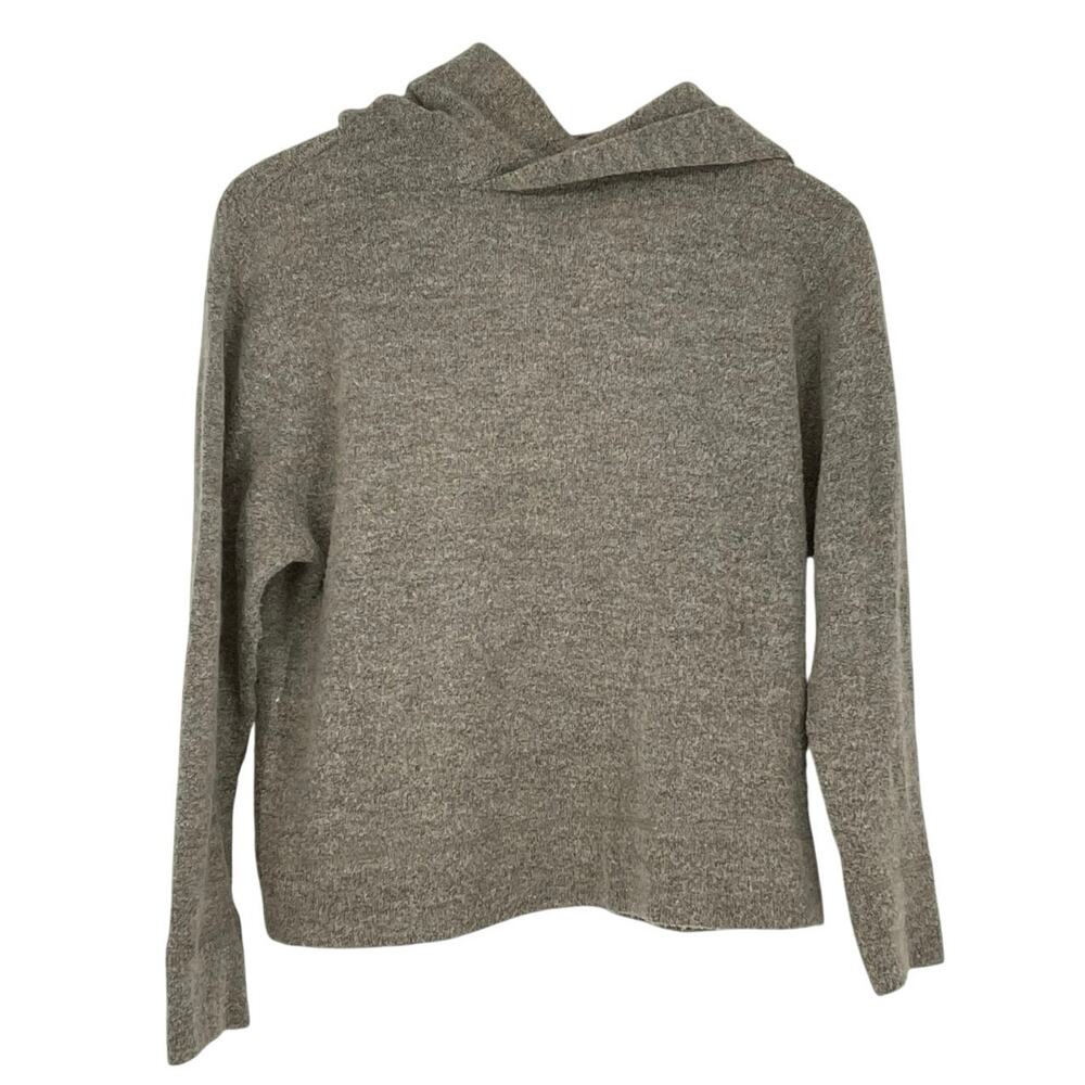 Vince Wool Blend Hooded Sweater Women’s Size Small‎ Classic Neutral Quiet Luxury